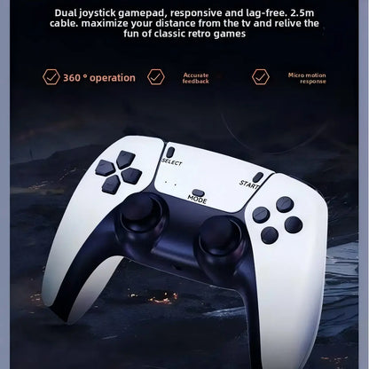 M8 Retro Game Stick, HD Retro Gaming Console with 2 Wireless Controllers, HDMI Output, 64GB Built-In Games Storage, Video Game Machine, Hdmi Cable