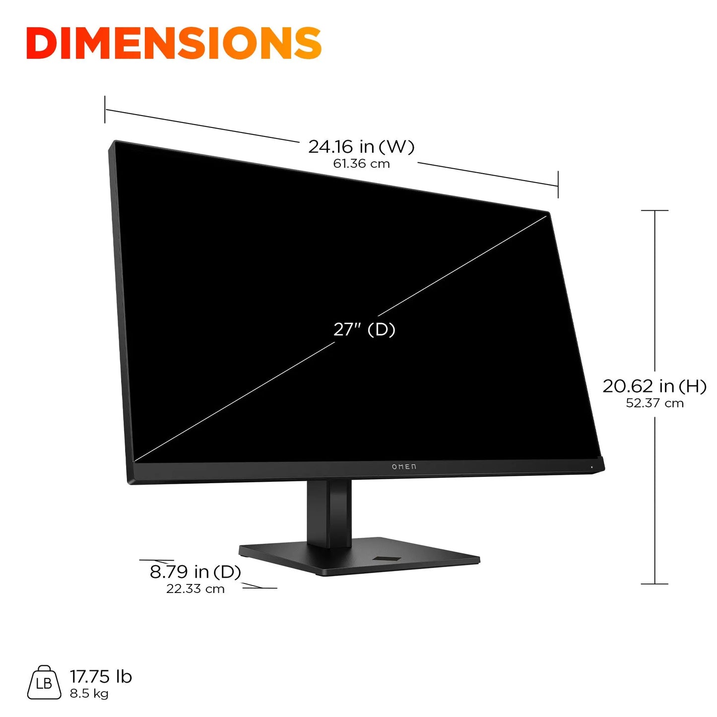 OMEN 27 Inch FHD 180Hz Gaming Monitor - OMEN 27 G2