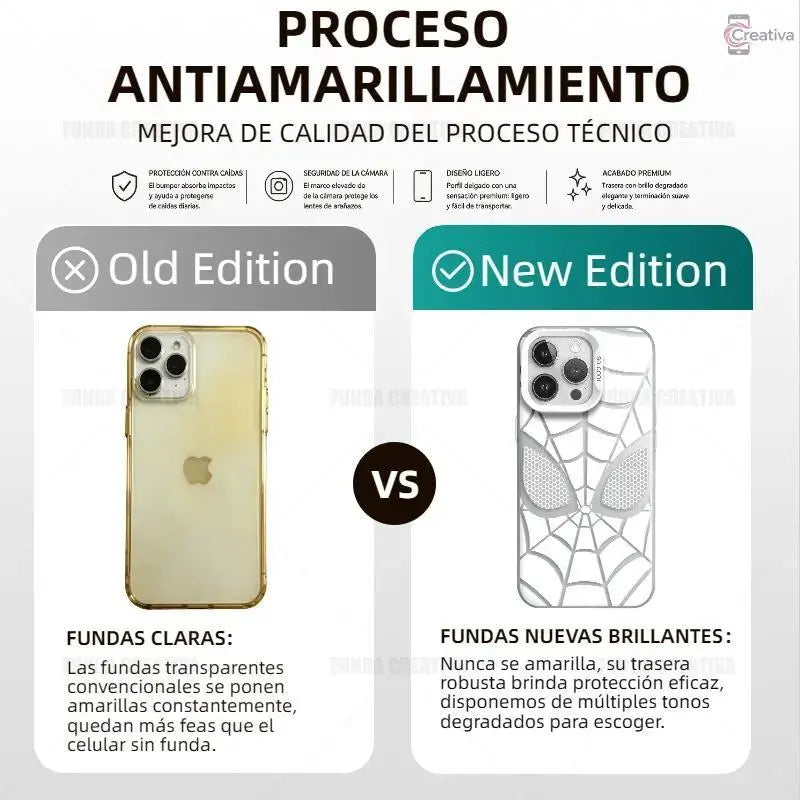[Copy Of] Creative Spider-Man Pattern Phone Case for Iphone 15 Pro, 16, 17 Pro Max, 13, 14 Plus, 12, 11, 17 Air. Shock-Resistant, Durable and Impact-Proof Protective Cover. Available in Pink Couple Design. Compatible with Samsung A15, A55, A56, A54, A50,