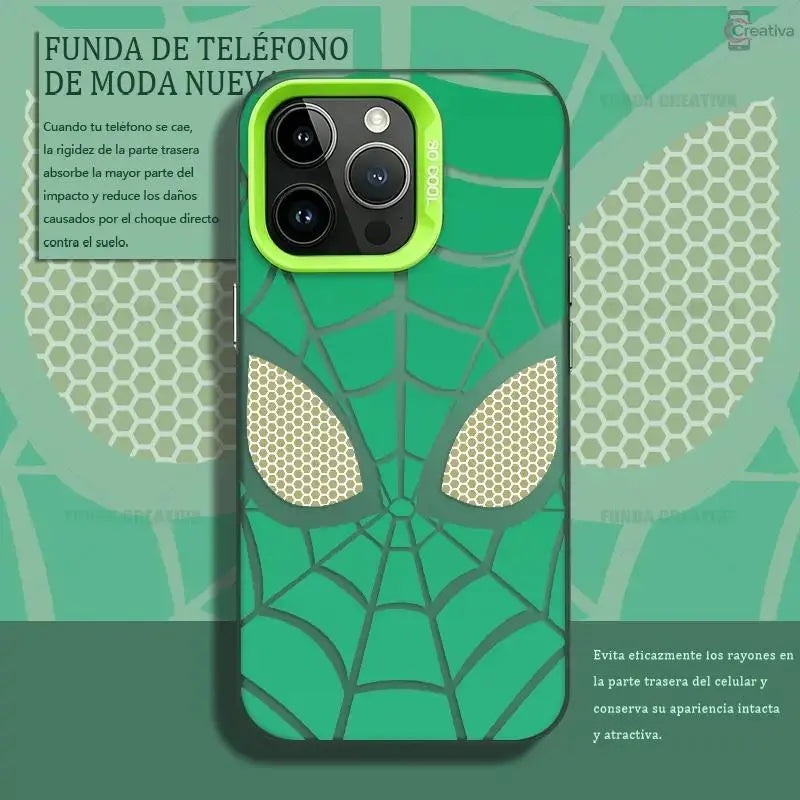 [Copy Of] Creative Spider-Man Pattern Phone Case for Iphone 15 Pro, 16, 17 Pro Max, 13, 14 Plus, 12, 11, 17 Air. Shock-Resistant, Durable and Impact-Proof Protective Cover. Available in Pink Couple Design. Compatible with Samsung A15, A55, A56, A54, A50,