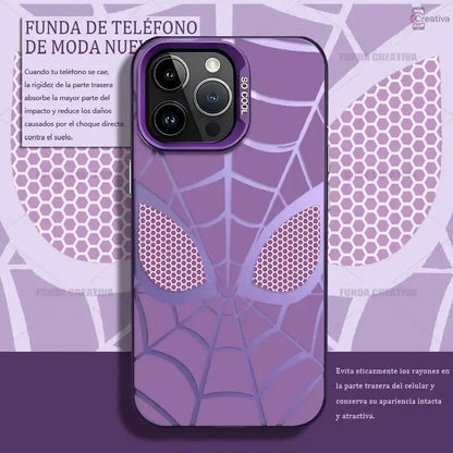 [Copy Of] Creative Spider-Man Pattern Phone Case for Iphone 15 Pro, 16, 17 Pro Max, 13, 14 Plus, 12, 11, 17 Air. Shock-Resistant, Durable and Impact-Proof Protective Cover. Available in Pink Couple Design. Compatible with Samsung A15, A55, A56, A54, A50,
