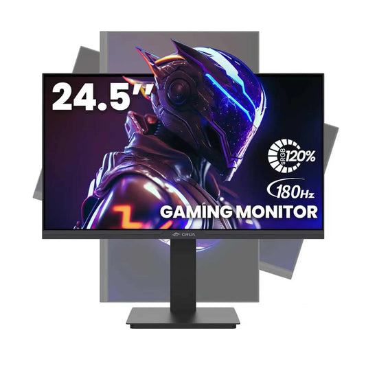 24.5Inch Gaming Monitor 165Hz/180Hz, Fhd(1920X1080P) 120% Srgb Computer Monitor, Height/Pivot/Swivel/Tilt Adjustable Vertical Monitor, Support Freesync, DP,HDMI, Wall Mount (75Mmx75Mm),Back to School,Back to School Haul