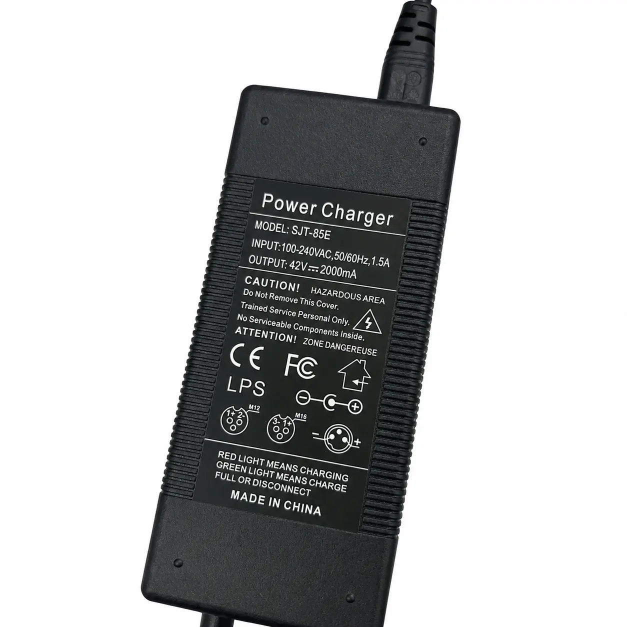 42V 2A Fast Charger for 36V Battery Models - Compatible with XLR, RCA & DC Plugs - Enhanced 6-Layer Protection - Replacement Charger for E-Bikes, Hoverboards, and Electric Vehicles